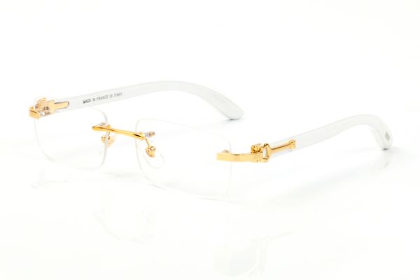 

new styles fashion sports wood white buffalo horn glasses men vintage sunglasses decor wooden bamboo legs frames come with red box lunettes, White;black