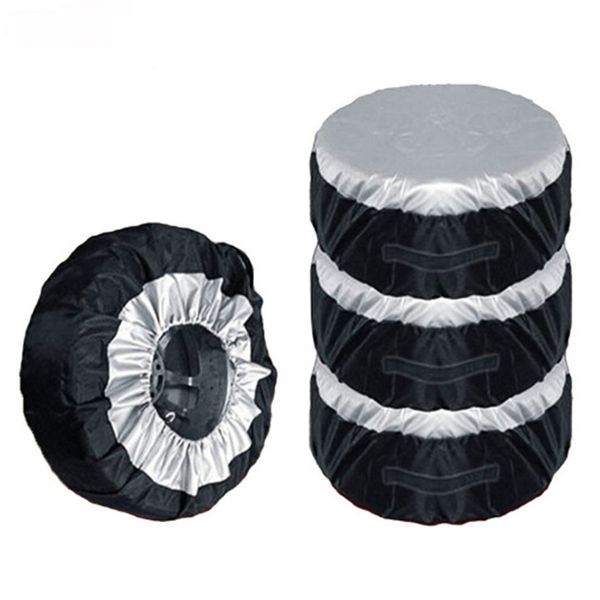 

1pcs tire cover case car spare tire cover storage bags carry tote polyester for cars wheel protection covers 4 season