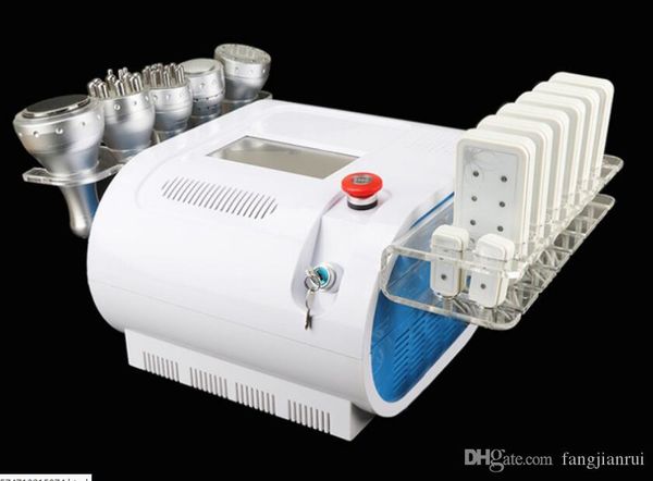 

2019 new rf cool system cavitation lipo laser 40k slimming vacuum fat reduce system machine laser weight loss instrument slimming machine, Black