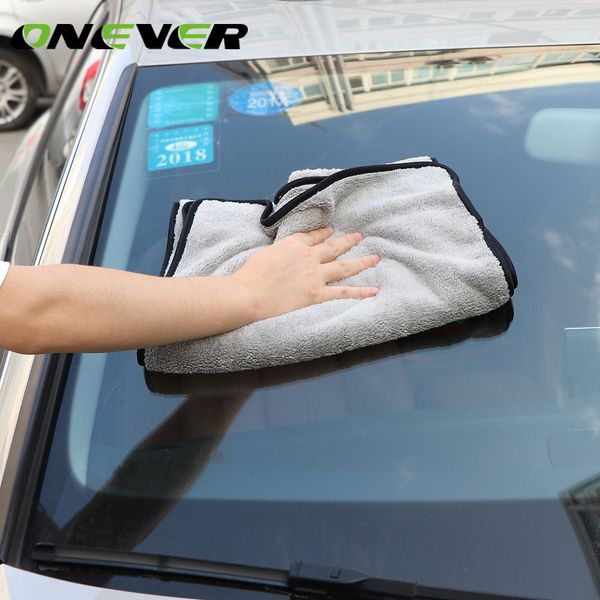 

onever 100 cm x 40 cm super thick plush microfiber car care wax microfiber polishing wax car cleaning cloths detailing towels