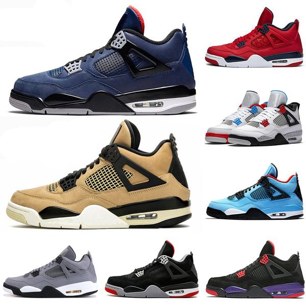 

new faded spruce loyal blue fiba what the 4 cool grey basketball shoes 4s bred travis scotts raptors mens trainers sports sneakers, White;red