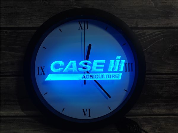 

0g177 case international harvest harvester app rgb led neon light signs wall clock