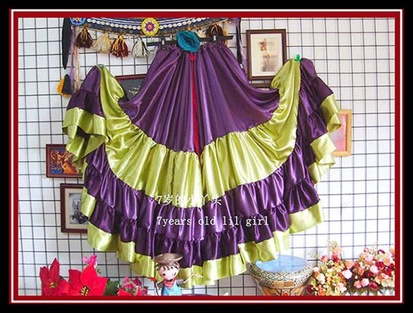 

юбка для танца живота с атласным шелком furlong ming go 9ex01-07, Black;red