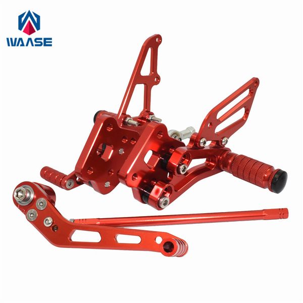 

waase for gsxr600 gsxr750 gsxr 600 750 2006 2007 2008 2009 2010 adjustable rider rear sets rearset footrest foot rest peg