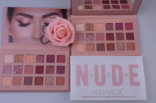 

Drop hipping hudamoji makeup eye hadow palette huda moji eye hadow pallet 18 color nude decay makeup palette