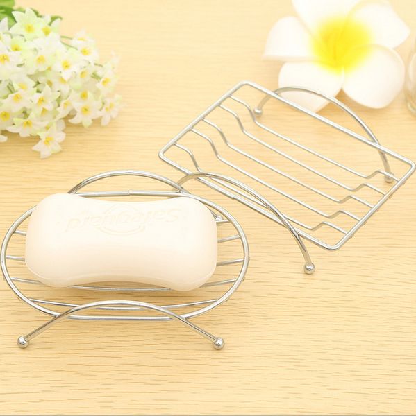 

stainless steel simple box drain rack soap holder