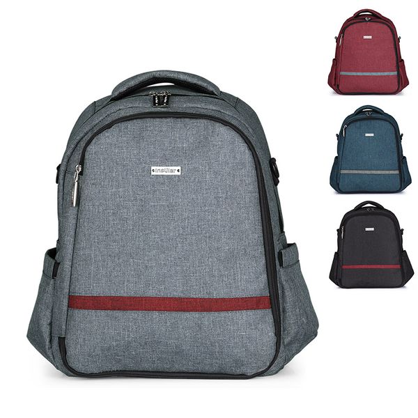 

multifunctional polyester diaper bag waterproof fashion mummy bag mother and baby supplies trolley hanging backpack