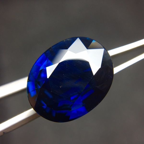 

loose gemstone gil 9.08ct collection vs type natural sri lanka origin unheat no indication royal blue sapphire loose gemstones, Black