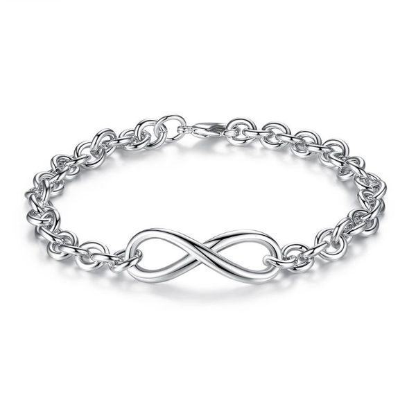 

fresh and simple style infinity bracelet european and american fashion 8-shaped bracelet, Black