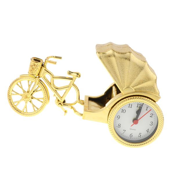 

novel ricksha desk alarm clock art craft hobby toy home office cafes decor