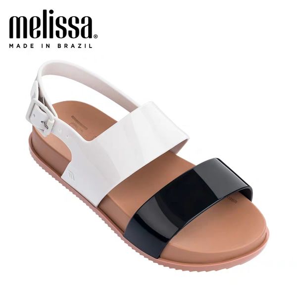 

2020 new melissa ladies jelly sandals brazilian holiday women jelly shoes summer ladies casual shoes melissa sandal, Black