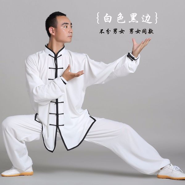 

quality cotton+silk tai chi suit men women child uniform martial art clothes gift china exercise costume, Red