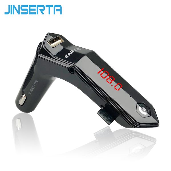 

jinserta bluetooth v4.1 car kit handsfm transmitter tf card usb mp3 player aux auto 3.1a usb fast charger dc12v-24v