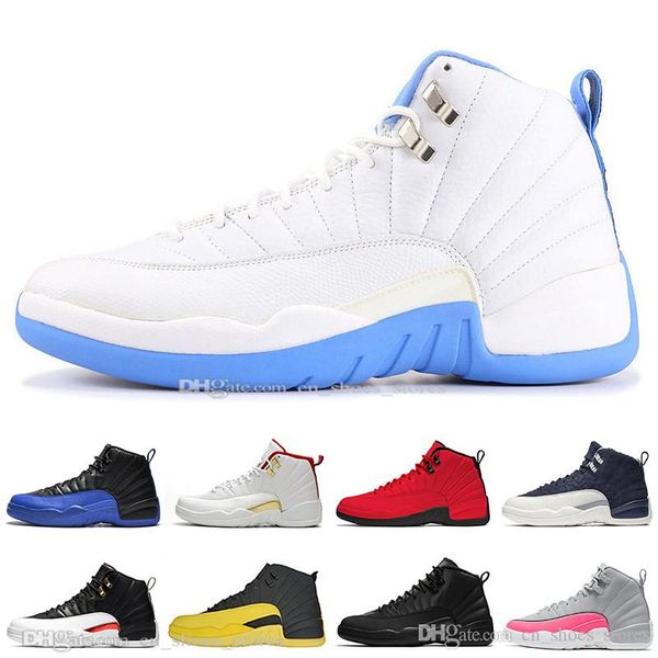 

12 12s university blue playoffs mens basketball shoes international flight dark grey game royal men sports designer athletics sneakers