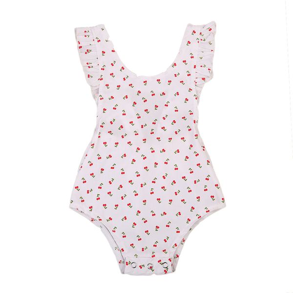 

High Quality Newborn Baby Girl Clothes Summer Flower Cotton Sleeveless Romper Jumpsuit Sunsuit Outfits Baby Clothing
