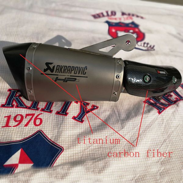 

ручной кастом титановая выхлопная akrapovic выхлопная труба с крышкой эвакуации мототехники проскальзывания на для s1000rr s1000r 15-16years