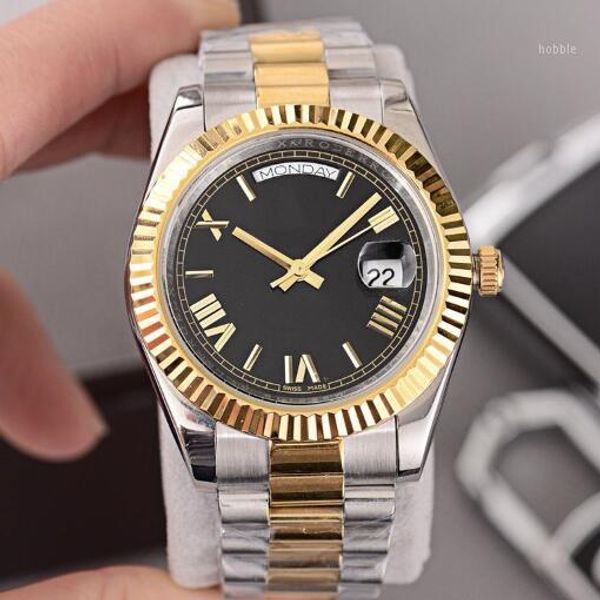 

men watches 2813 automatic movement wristwatches 41mm men watches 100m waterproof casual stainless steel watches1, Slivery;brown