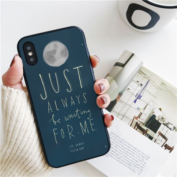 

fundas peter pan moon cover for iphone 11 pro xs max xr case for iphone 8 7 6s plus 5s se 5 case soft silicone cover.