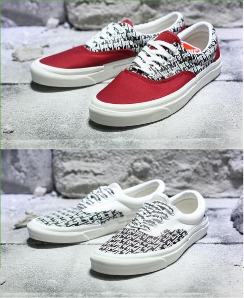 

Fear of God Canvas shoes Fog 2017 Vetements Casual Shoes VisVim Fashion Sneakers FEAR OF GOD x Era 95 Reissue Canvas shoes FOG