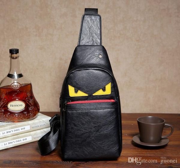 

Little mon ter pu plain backpack imple che t bag travel ingle cartoon houlder pu trip journey wai t bag pack u eful bagpack