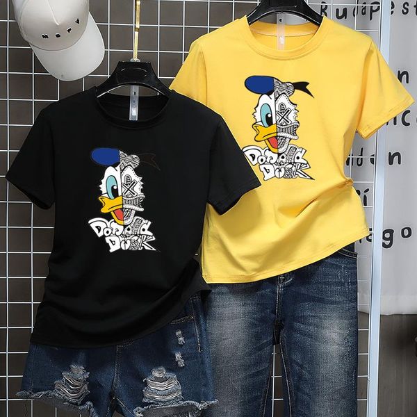 

0322 new summer designer t-shirts for men and women short sleeve cotton couples t-shirt kc2y, White