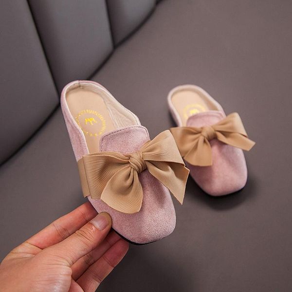 

summer 2020 kids grils sandals shoes children infant kids baby girls fashion bowknot slipper casual shoes girls sandals, Black;red
