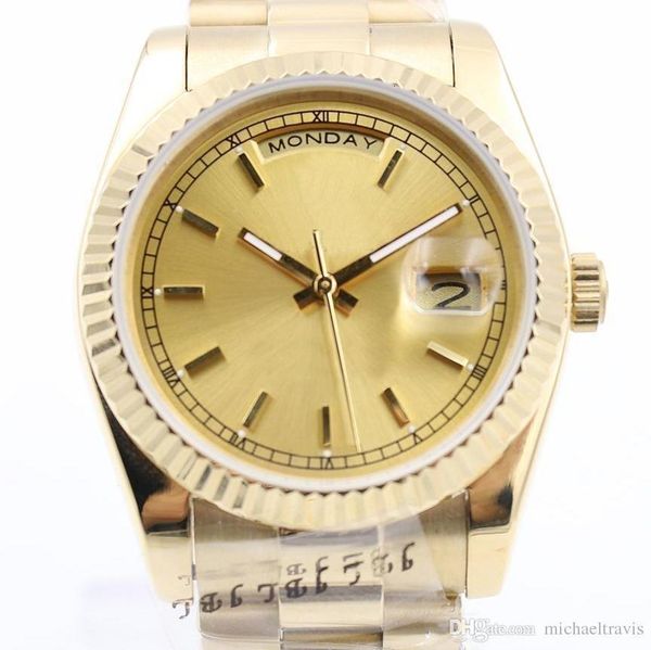 

2020 mens watches fashion watches automatic watches mans mechinal watch 36mm size sapphire glass ing, Slivery;brown