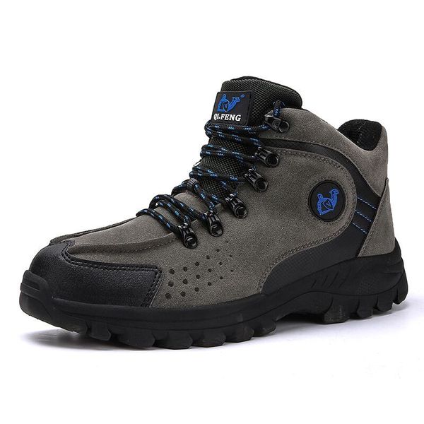 

2019 new winter men's boots outdoor sneakers men snow boots warm plush ankle plush snow work casual shoes big size 39-47, Black
