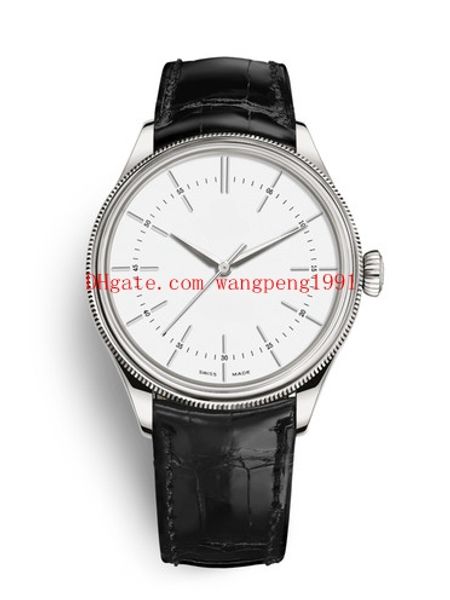 

7 colour watch 39mm cellini 50505 50509 asia 2813 movement 18k rose gold leather bracelet automatic mens watch watches, Slivery;brown