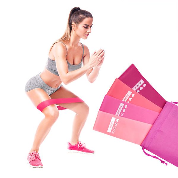 

gradient pink elastic ring elastic band training band resistance fitness ring tension home fitness products
