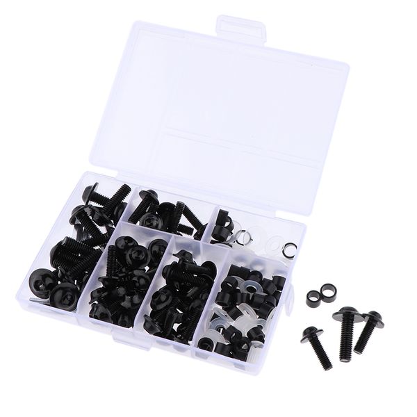 

158pcs unviersal motorcycle complete fairing bolt kit fastener clips screws
