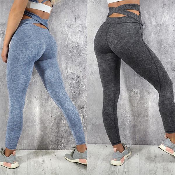 

cross bandage women seamless yoga pants tights training gym fitness workout female quick dry elastic leggings sportswear e55, White;red