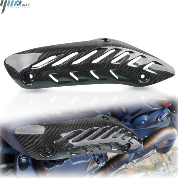 

for 821 2014-2017 2015 2016 motorcycle carbon fiber muffler pipe exhaust heat shield cover guard 1200