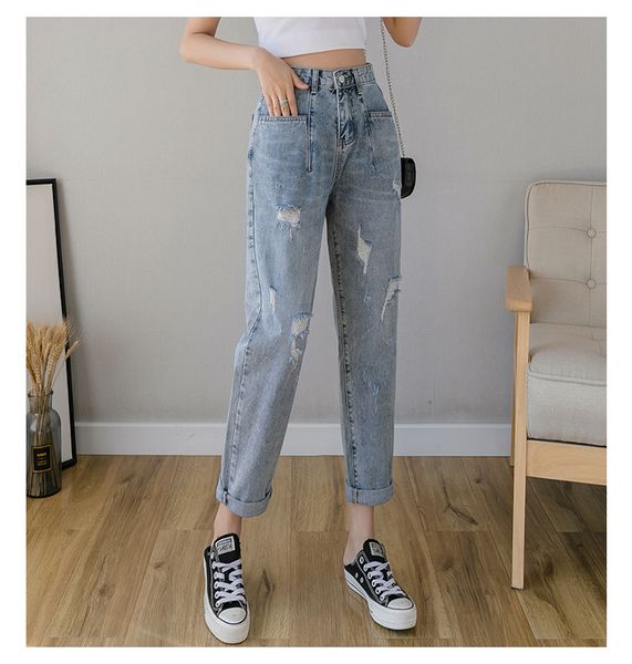 

glitter blue female new tide turnip pants corduroy and feet