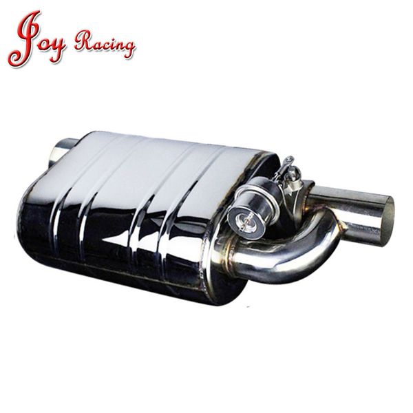 

car valve exhaust pipe vacuum pump variable mufflers stainless steel universal 51mm 63mm 76mm embossing remote control muffler