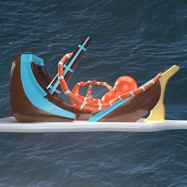 

new design inflatable outdoor playground inflatable slide ship for kids outdoor inflatable land silde with ocs