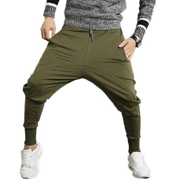 

2019 men pants mens hip hop harem joggers trousers casual camo mens sweatpants workout pant male aesthetic pants drop shipping, Black