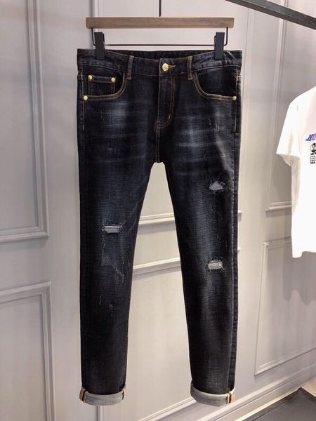 

men's jeans ah1262 fashion 2021 runway luxury european design party style clothing, Blue