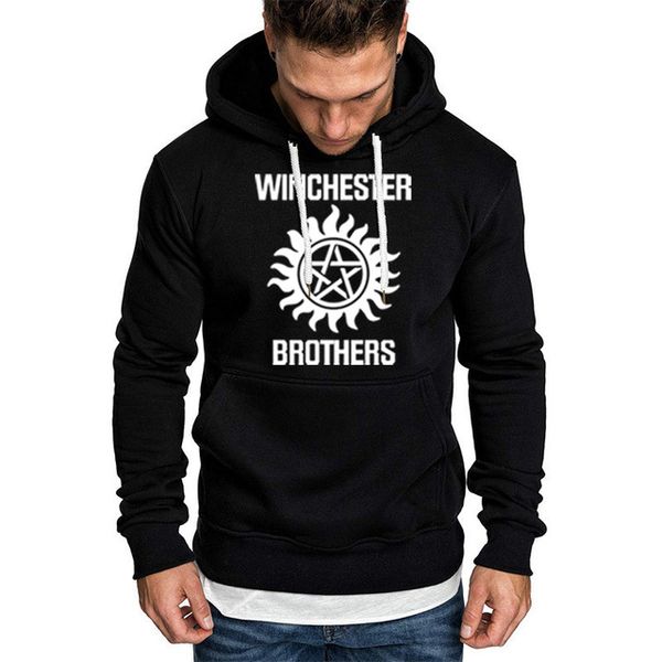 

hoodie men winchester bros mens hoodies winter autumn print fleece hooded sweatshirt casual fashion tracksuit h