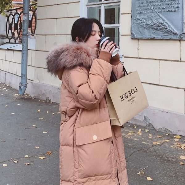 

cotton coat women mid-length 2020 winter new style korean style ins cotton padded clothes down feather padded jacket coat, Black