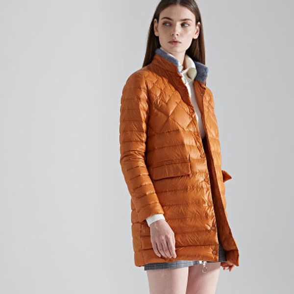 

womens designer long down coat casual solid color coat active solid color clothes for girls winter windproof 2019 new 7 colors, Black