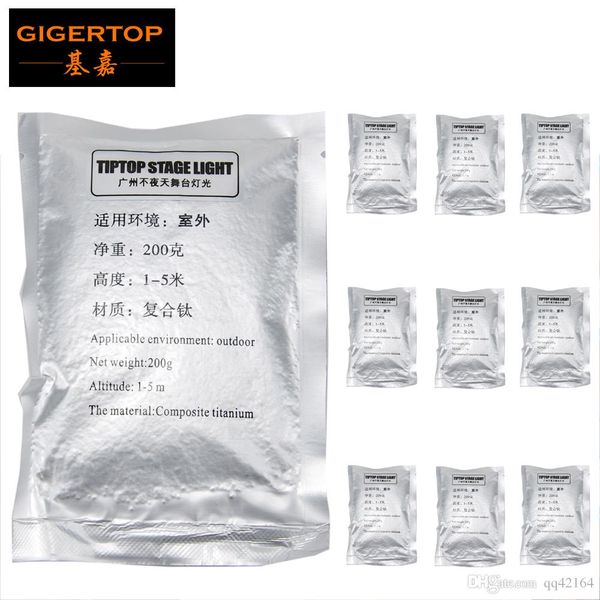 

tiptop 10 сумки ti powder indoor / outdoor холодный фейерверк порошок 200г / мешок 400w / 600w холодной искры машина dmx дистанционные spark