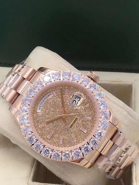 

6 цветов высочайшее качество мода 43 мм день дата мужские наручные часы автоматические механические часы мужские часы из нержавеющей стали с, Slivery;brown