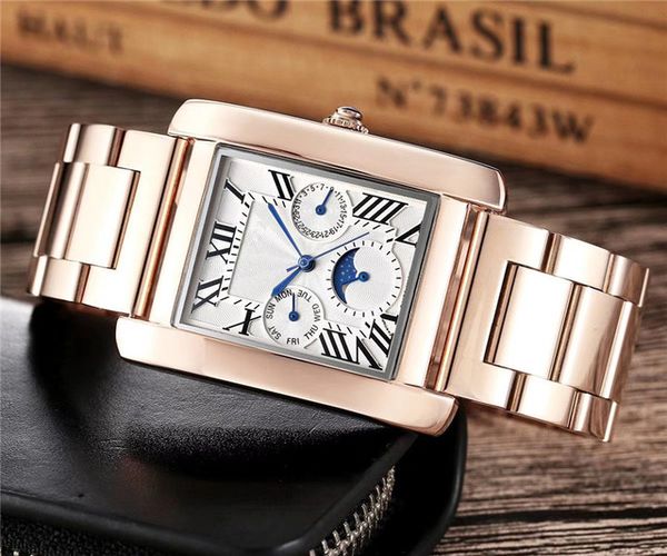 

luxury diamond crystal dial with full function quartz watches for men, leather watch strap, fashion watches for men, wholesale, Slivery;brown