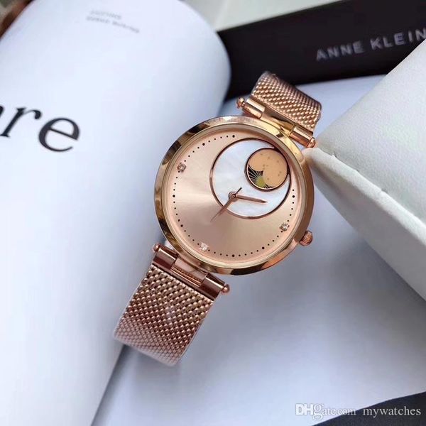 

women dress watches diamond dial gold stainless steel band fashion quartz watch for laides girls female gift, Slivery;brown