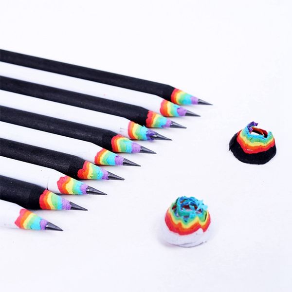 

5pcs/set 2b color paper pencils creative hole pencil for kid gifts school office supplies novelty stationery correction tools
