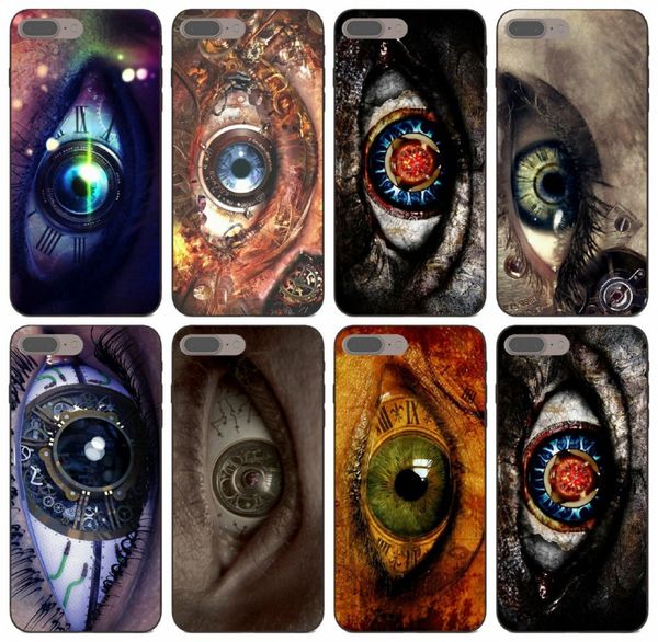 

tongtrade] steampunk eye metal case for iphone x xs max 11 pro 8 7 6s 6p 5s 5p samsung a7 s10 huawei mate 10 y5 redmi note 4 vogue case