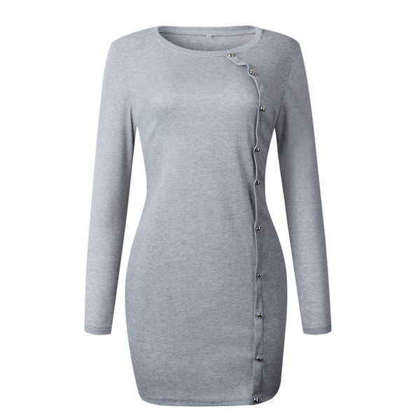 

fashion women party autumn bodycon dress knit button mini elegant casual dress 2020office girl bandage dresses vestido, White;black