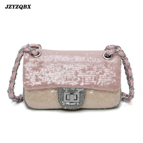 

jzyzqbx bags for women 2020 delicate sequinstote bag diagonal shoulder multifunction fashion chain small square package