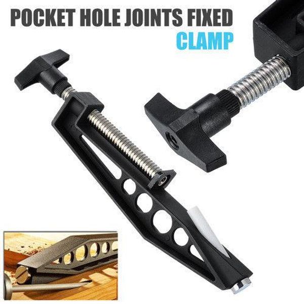 

hobbylane pocket hole joints fixed clamps slant hole woodworking clamp drilling jig(black